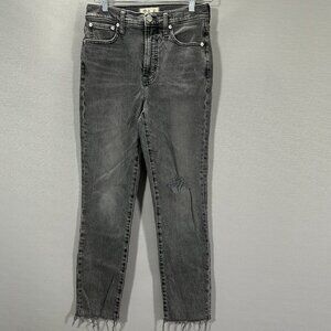 Madewell Jeans Womens 25 The Perfect Vintage Jean Gray Wash High Rise Stretch